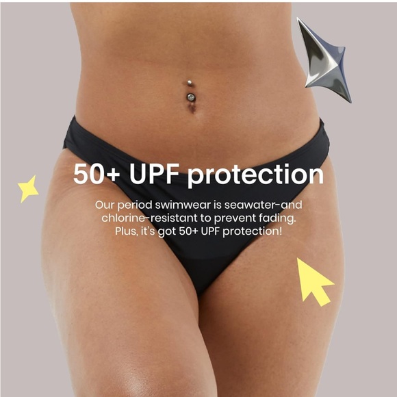 Kt by Knixwear Teen Period-Proof Swim Bikini Bottoms NWT - Picture 6 of 9